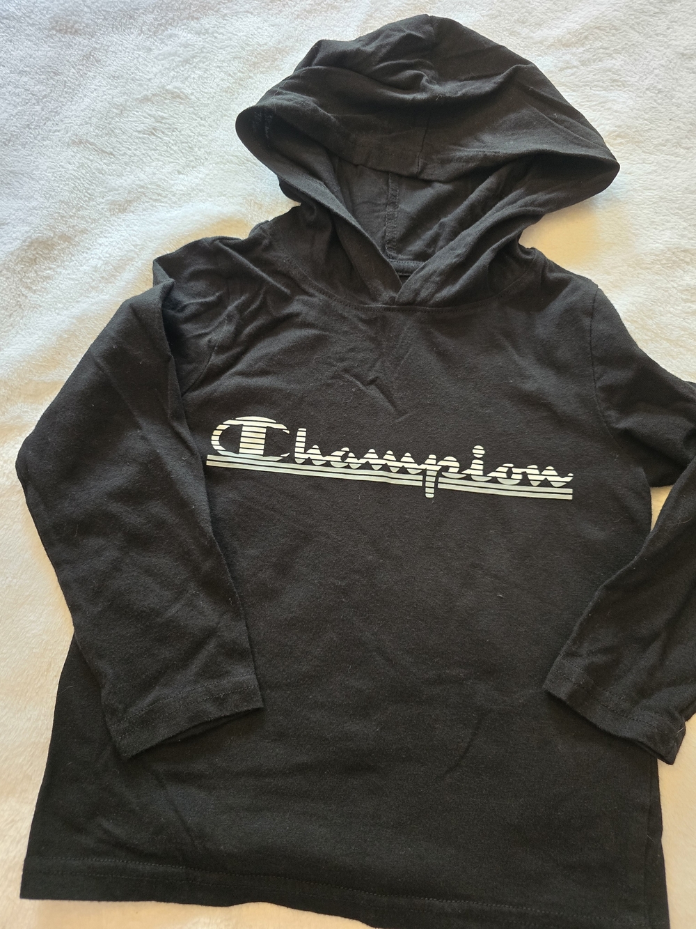 Champion Kids Black Hoodie Girls 4T
